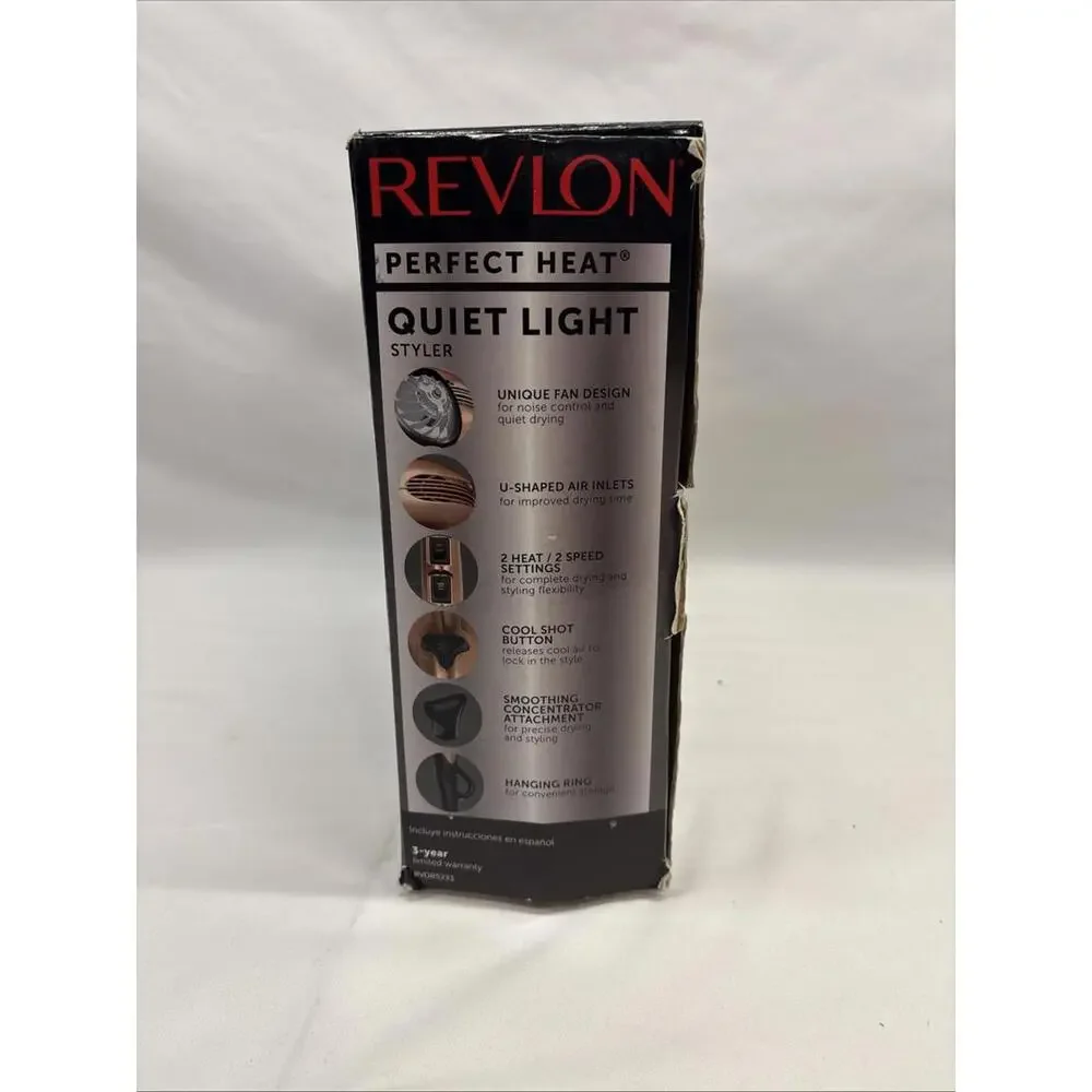 Revlon Perfect Heat Quiet Light Styler - Picture 2 of 6